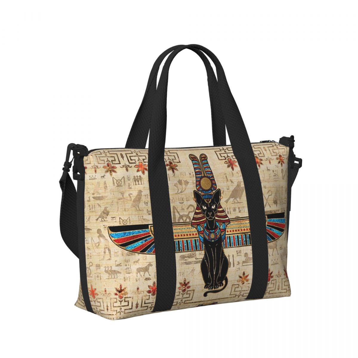 Women Bags Egypt - Egyptische kat Egypte hiërogliefen strandreistas grote
