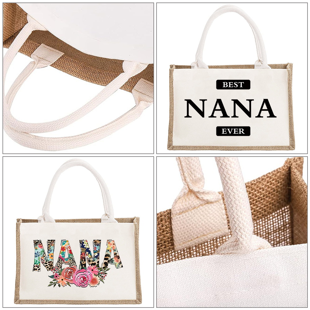 Women Bags Jute - Vintage jute tas herbruikbare jute boodschappentas