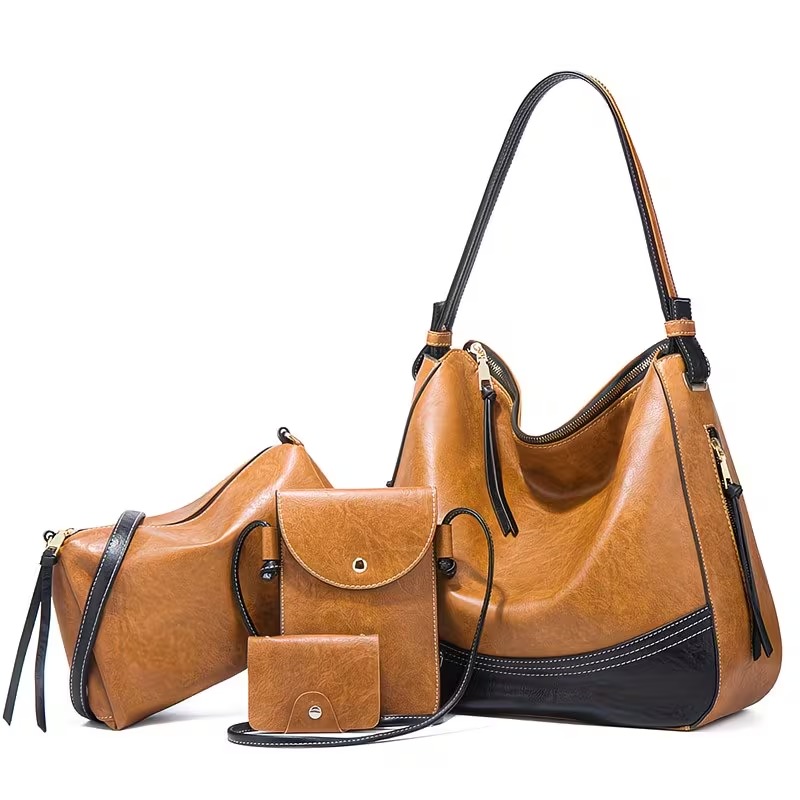 Women Bags Crossbody - Dames tassenset - 4-delige set. Eenvoudige