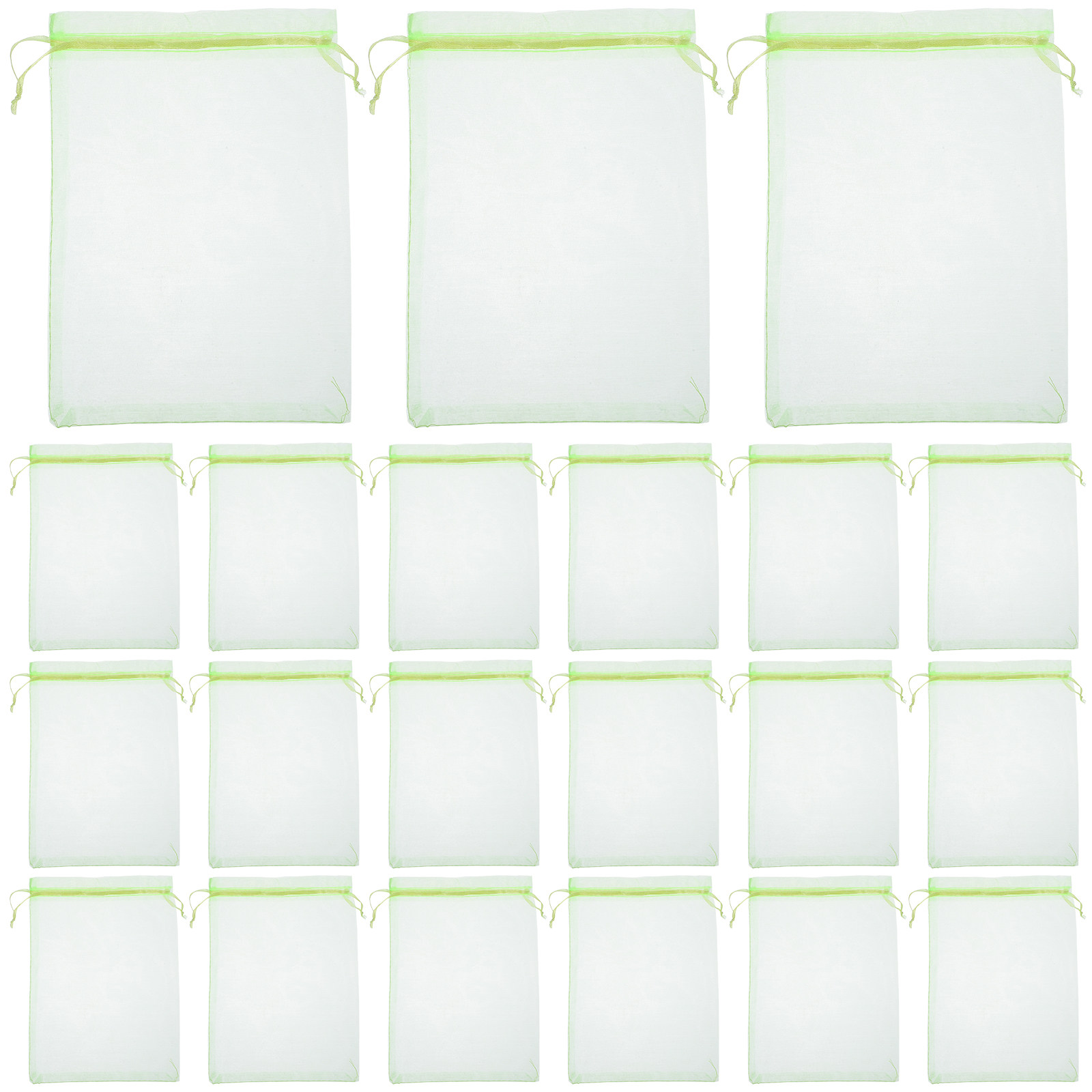 Mesh Net Bag - 30 stuks fruitnetzakken met trekkoord, tuinnetbescherming
