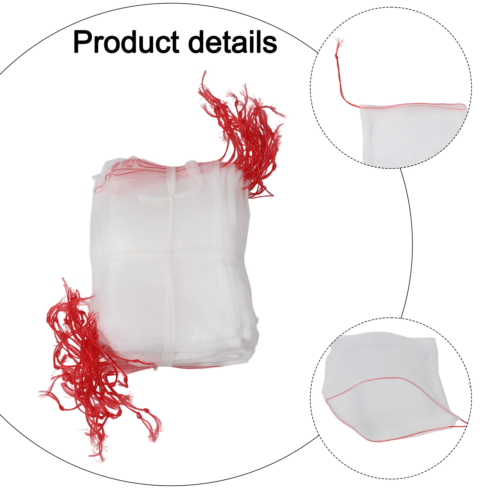 Mesh Net Bag - Fruitopvangzak voor fruit, fruitnetzakken 15*25cm, 100