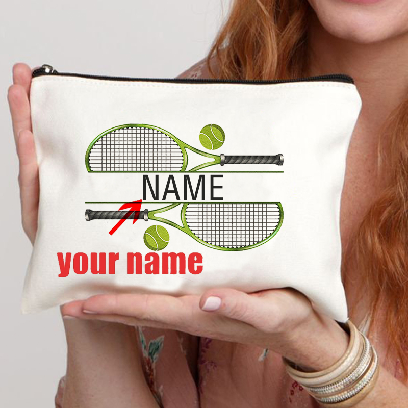 Women Bags Coach - Gepersonaliseerde Tennis Aangepaste Naam Make-up Tas