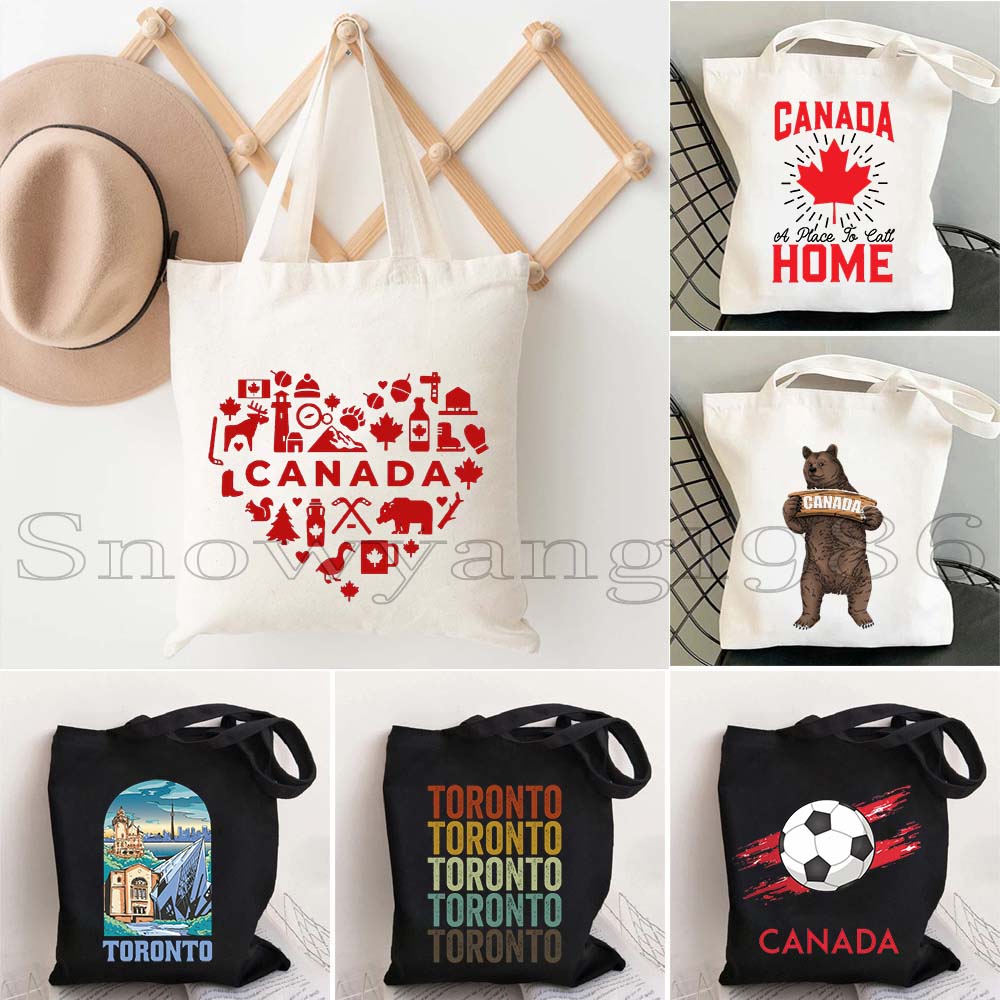 Women Bags Canada - Canada Kaart Vlag Gelukkig Canadese Meisje