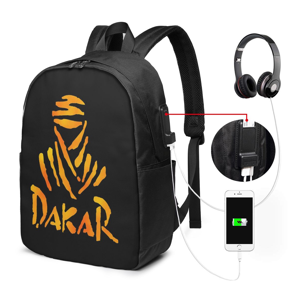 Woman In Bag - Dakar Rally motorfietsrugzak Reisnotebooktas Computer Student