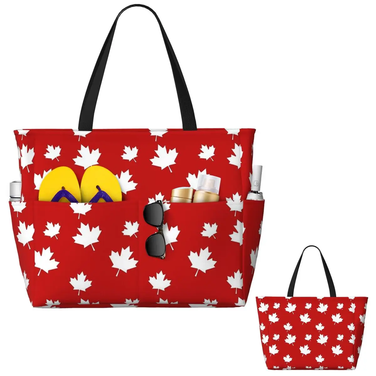 Women Bags Canada - Canada Maple Leaf Vlagpatroon Rood Wit