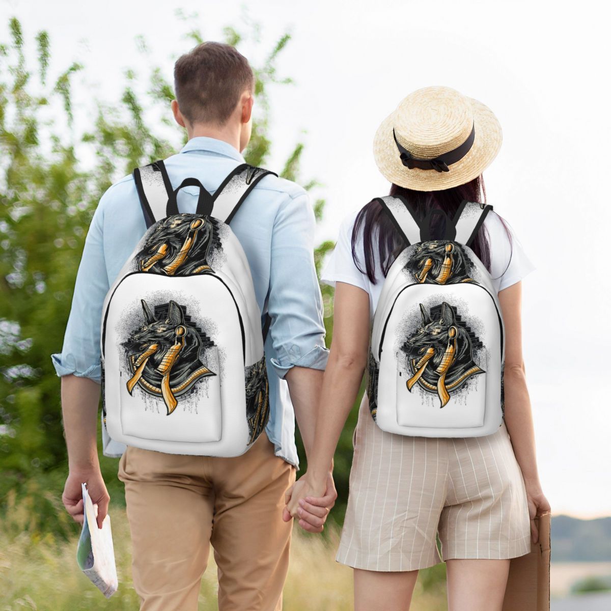 Women Bags Egypt - God Anubis Egypte Rugzak Student Boekentas