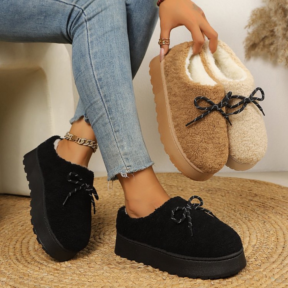 Women Bags And Shoes - 2026 Winter Warme Pluche Dames Katoenen