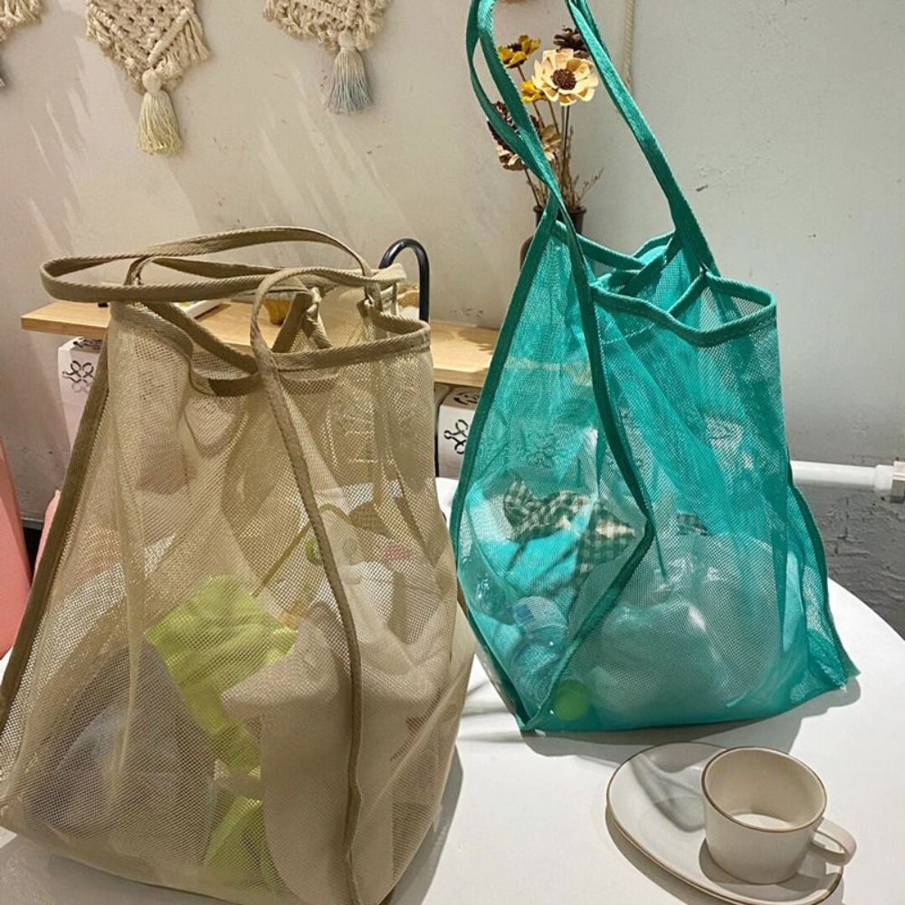 Mesh-schoudertas Transparant L - Mesh Net Bag recensie en prijs