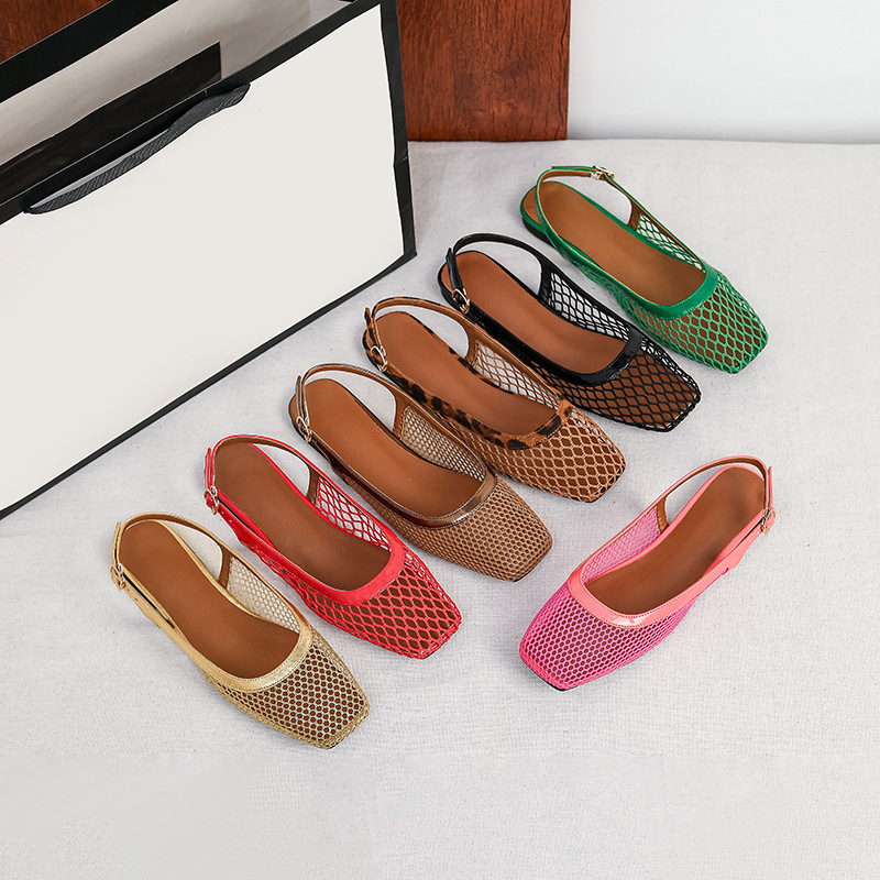 Mesh vierkante teenslippers ta - Women Bags And Shoes recensie en prijs