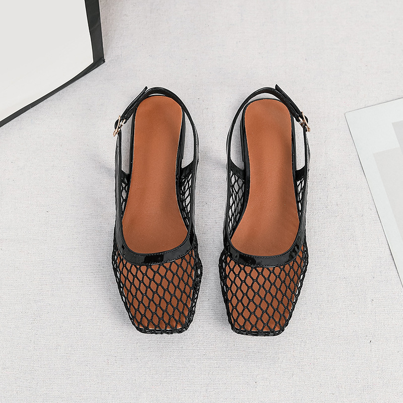 Mesh vierkante teenslippers ta - Women Bags And Shoes recensie en prijs