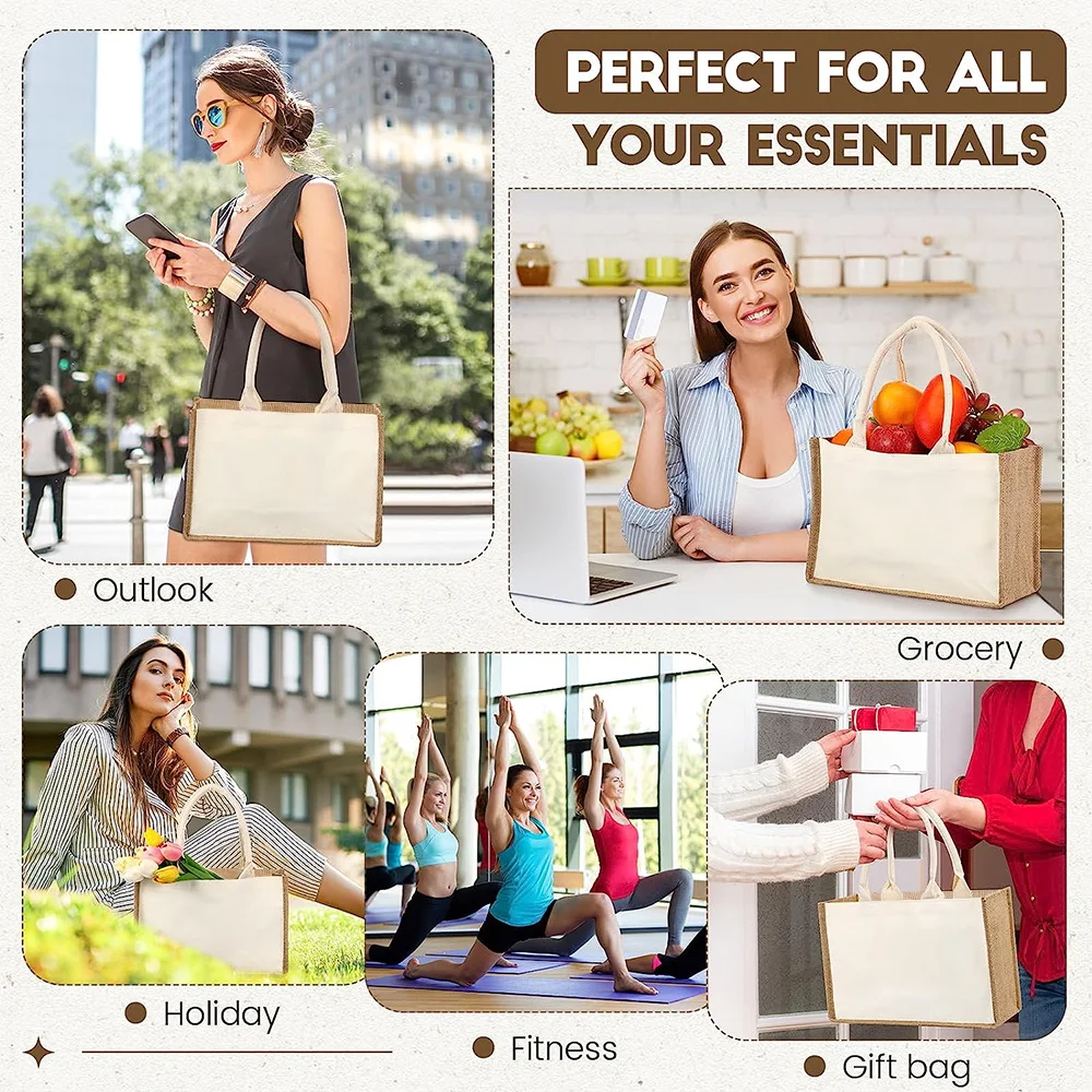 Vintage jute tas herbruikbare  - Women Bags Jute recensie en prijs