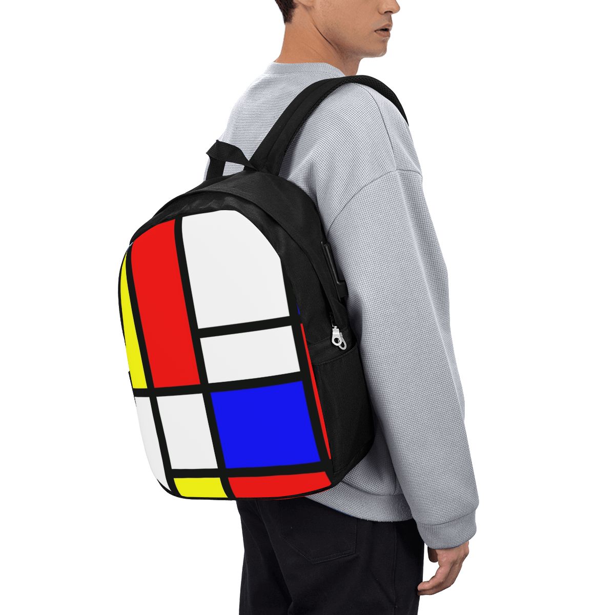 Piet Mondriaan Compositie Rugz - Woman In Bag recensie en prijs