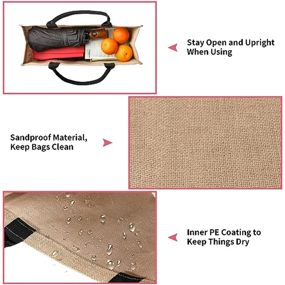 Linnen Tote boodschappentas Sa - Women Bags Jute recensie en prijs