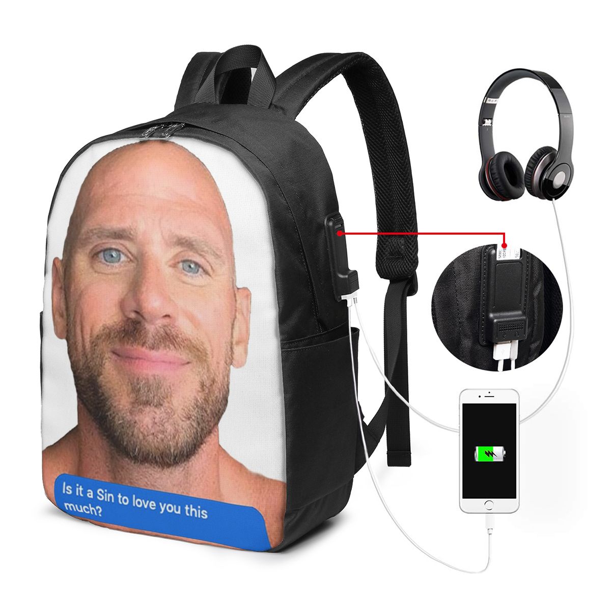 Johnny Sins Flirty Text Bubble - Woman In Bag recensie en prijs