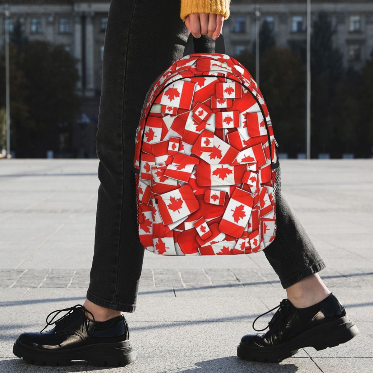 Rugzak met Canadese vlagpatroo - Women Bags Canada recensie en prijs
