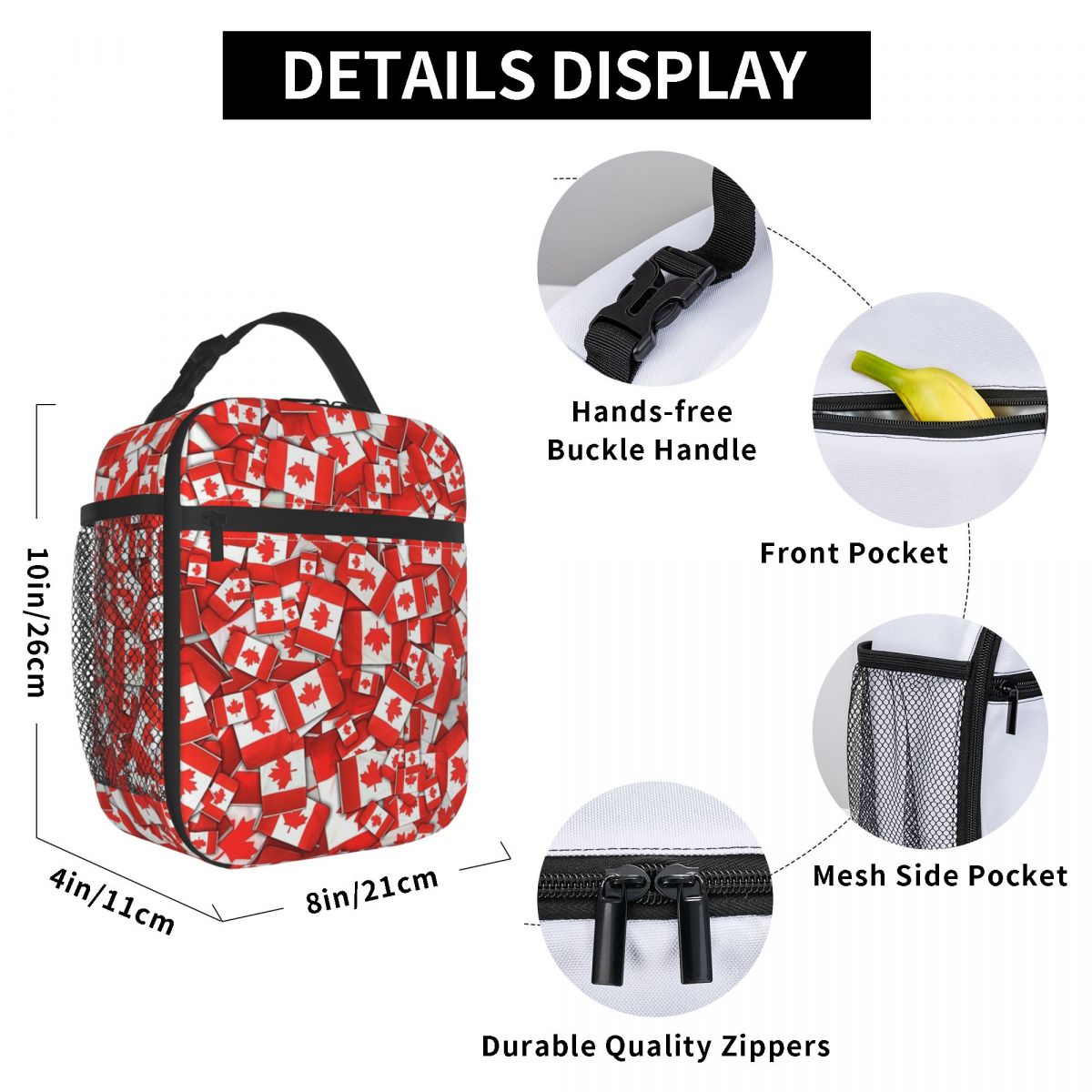Geïsoleerde lunchtas met Canad - Women Bags Canada recensie en prijs