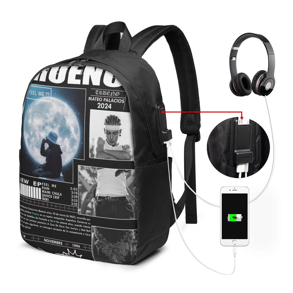 Grappige Trueno Hip Hop Rapper - Woman In Bag recensie en prijs