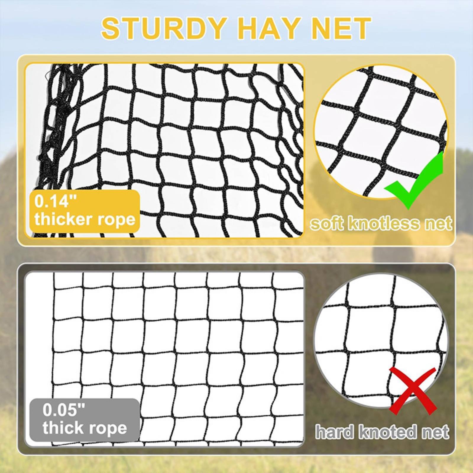 Grote hooizaakzak, eenvoudig t - Mesh Net Bag recensie en prijs