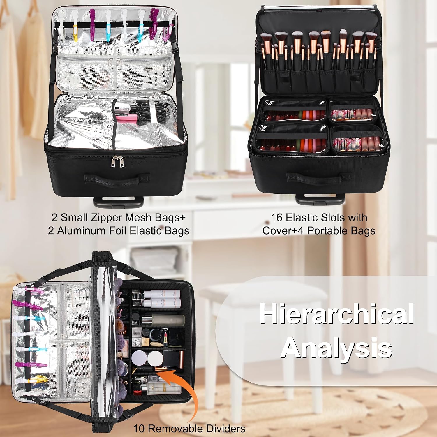 Extra grote rollende make-up k - Woman In Bag recensie en prijs