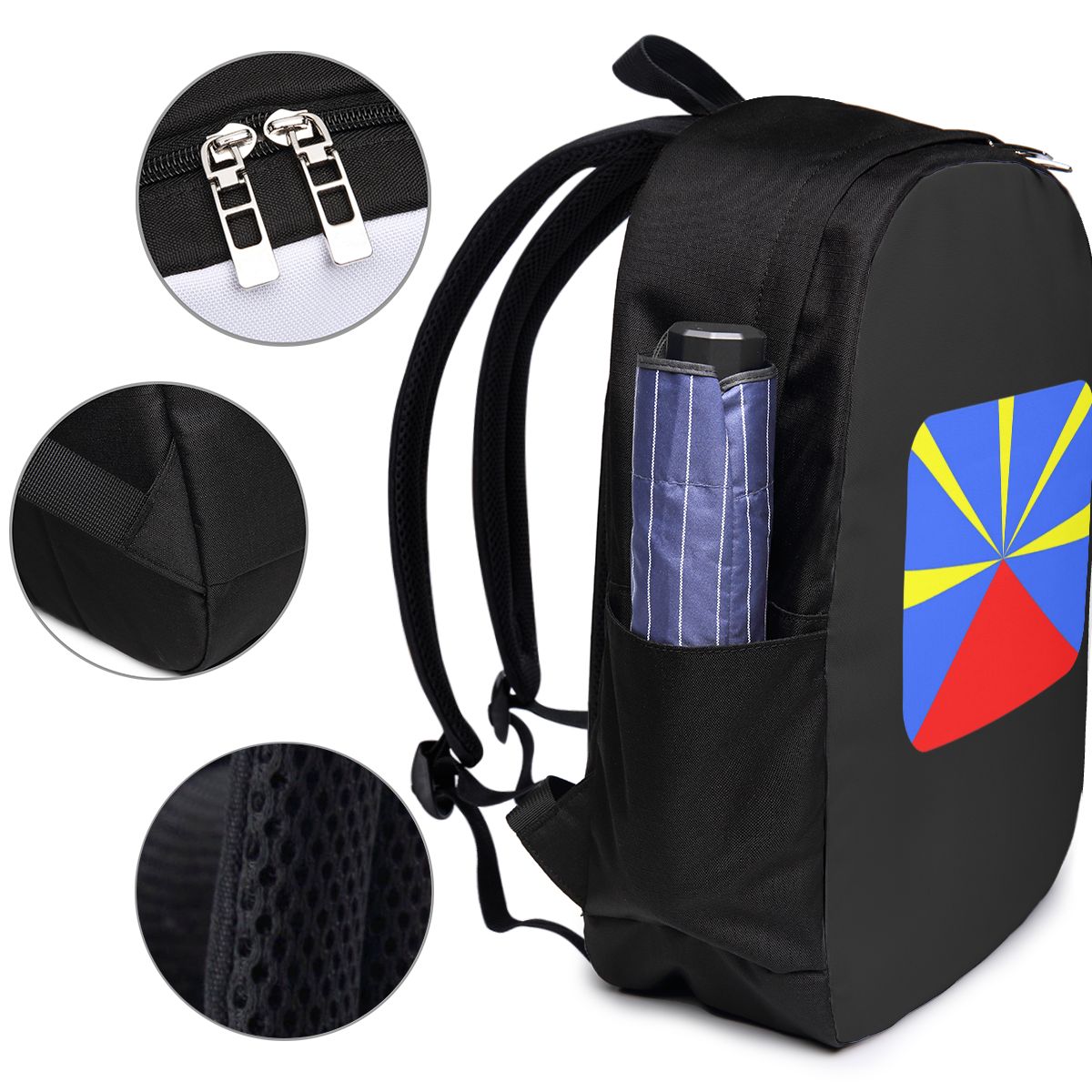 974 Reunion Island Flag Rugzak - Woman In Bag recensie en prijs