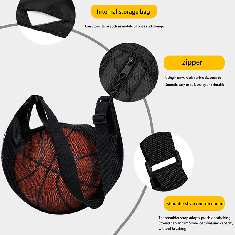 1 STKS Enkele Bal Tas Met Rits - Mesh Net Bag recensie en prijs