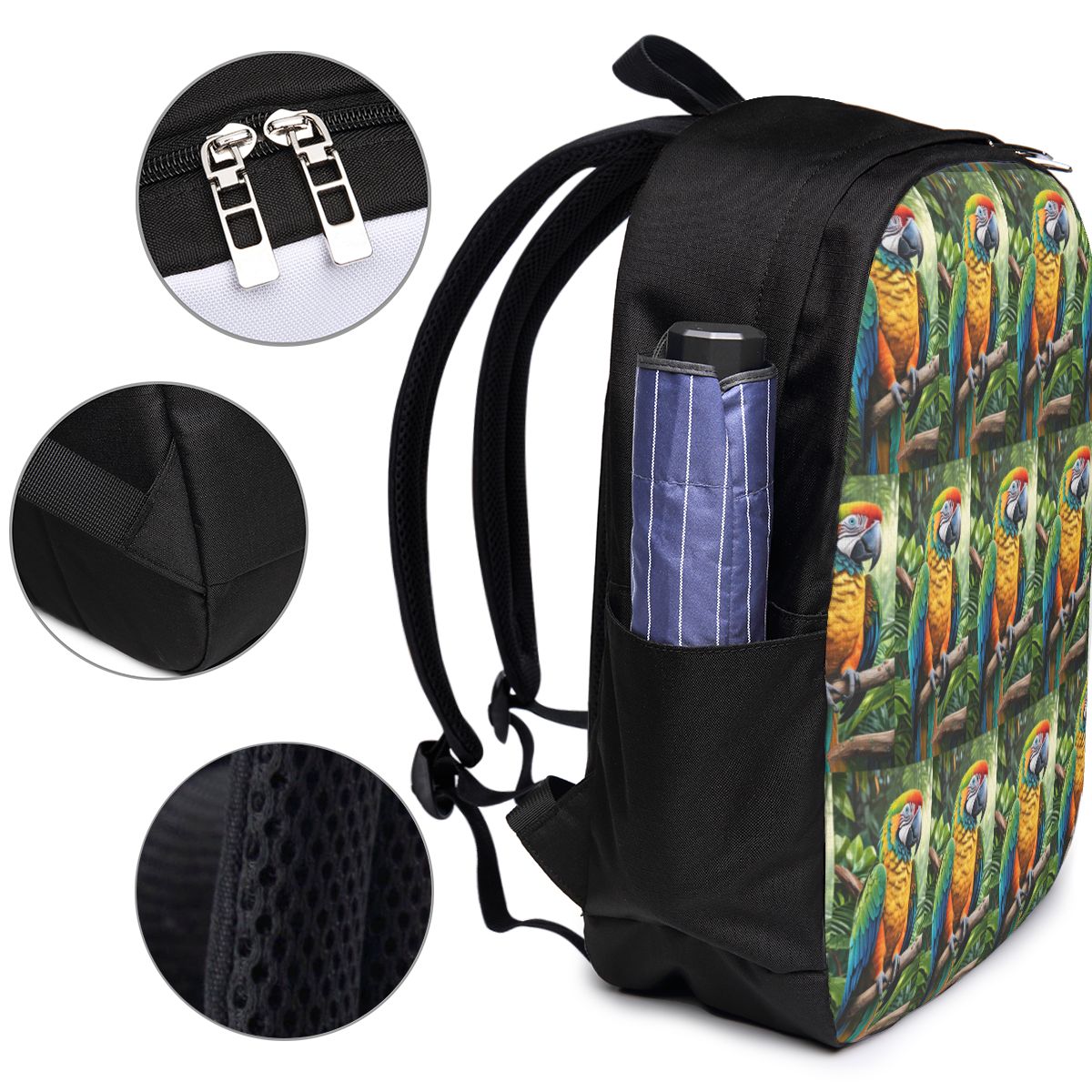 Leuke Macaw Parrots Rugzak Rei - Woman In Bag recensie en prijs