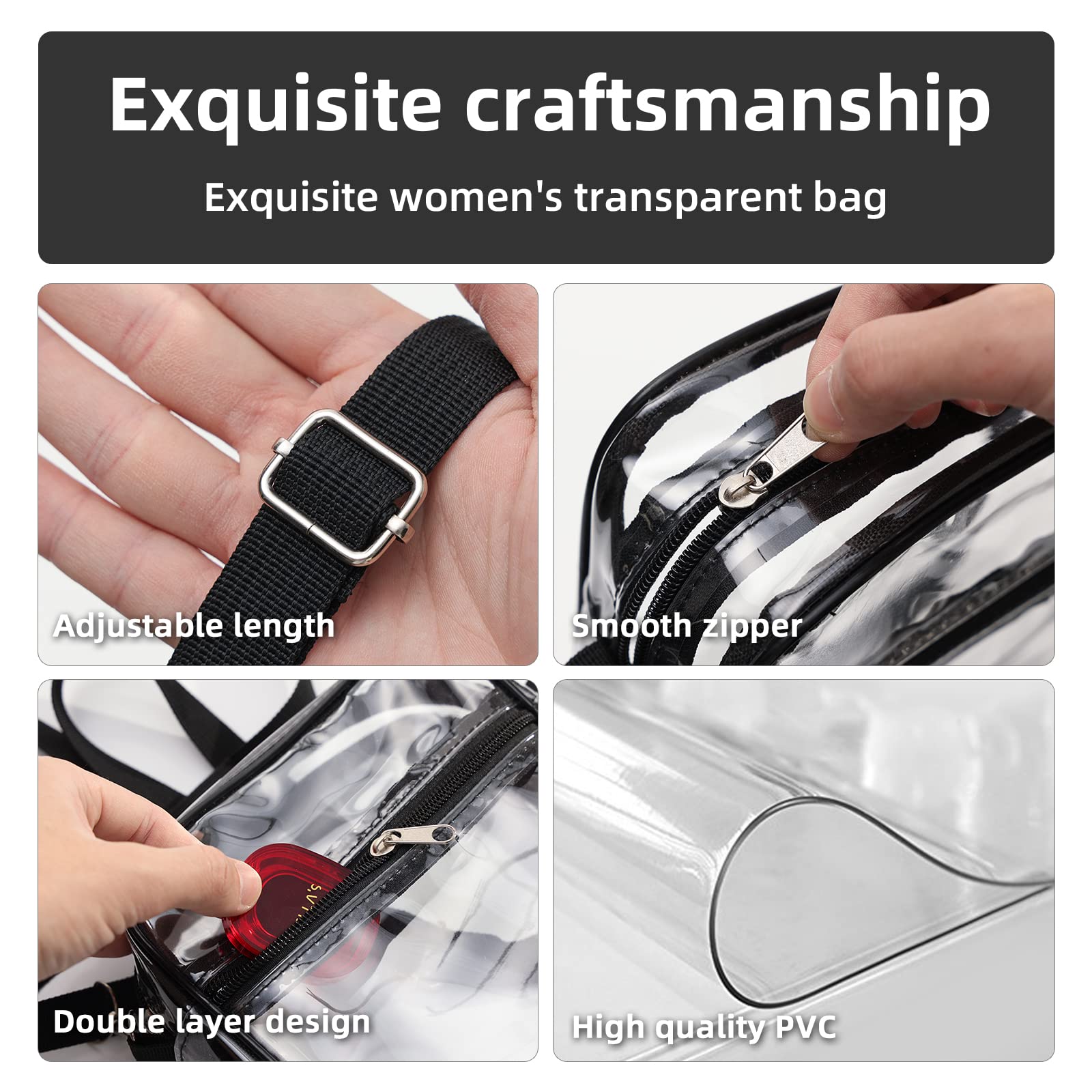 1-10 stuks Dames Transparante  - Women Bags Crossbody recensie en prijs